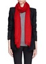 Figure View - Click To Enlarge - ARMANI COLLEZIONI - Gauze cashmere scarf