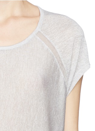 Detail View - Click To Enlarge - VINCE - Mesh insert jersey top