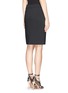 Back View - Click To Enlarge - ARMANI COLLEZIONI - Wool Pencil Skirt