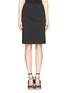 Main View - Click To Enlarge - ARMANI COLLEZIONI - Wool Pencil Skirt