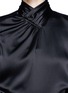 Detail View - Click To Enlarge - JASON WU - Textured silk metal clasp shirt