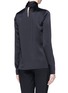 Back View - Click To Enlarge - JASON WU - Textured silk metal clasp shirt