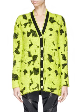 Main View - Click To Enlarge - KENZO - Textured graphic oversize cardigan