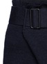 Detail View - Click To Enlarge - TOGA ARCHIVES - Asymmetric drape wool knit pants