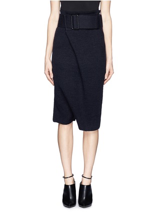Main View - Click To Enlarge - TOGA ARCHIVES - Asymmetric drape wool knit pants