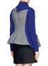 Back View - Click To Enlarge - SACAI - Cable knit panel zip blazer combo jacket