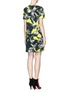 Back View - Click To Enlarge - KENZO - Print ruffle waist dress