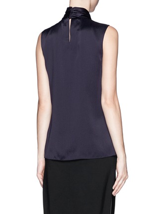 Back View - Click To Enlarge - JASON WU - Pleat neck silk blouse