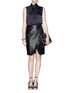 Figure View - Click To Enlarge - JASON WU - Pleat neck silk blouse