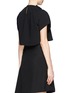 Back View - Click To Enlarge - ELLERY - 'Seashell' gathered neck crepe top
