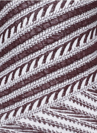 Detail View - Click To Enlarge - PETER PILOTTO - Asymmetric hem jacquard knit top
