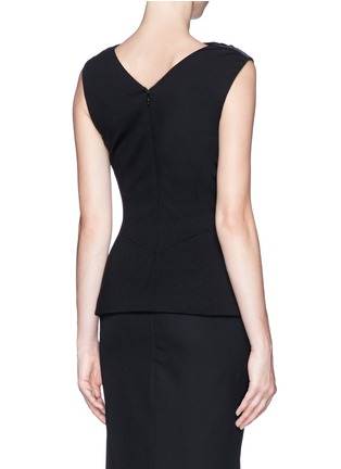 Back View - Click To Enlarge - JASON WU - Cowl neck satin panel jersey top