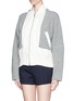 Front View - Click To Enlarge - SACAI - Windbreaker front zip up cardigan