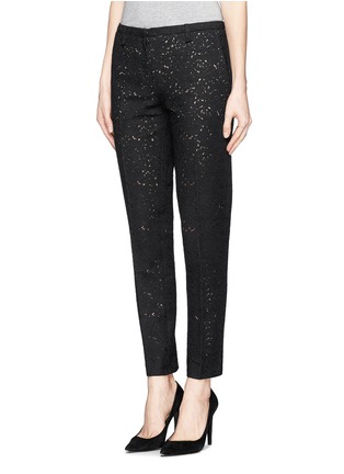 Front View - Click To Enlarge - NO.21 - Floral lace pants