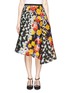 Main View - Click To Enlarge - PETER PILOTTO - Waffle floral print skirt