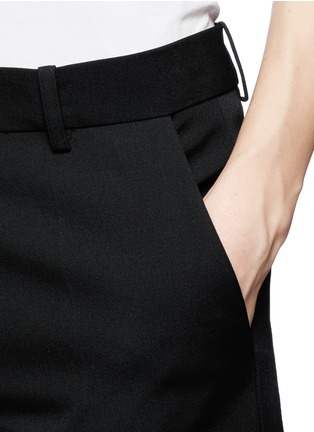 Detail View - Click To Enlarge - VICTORIA BECKHAM - Barathea zip cuff tailored pants