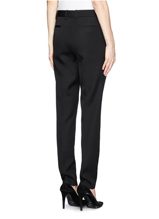 Back View - Click To Enlarge - VICTORIA BECKHAM - Barathea zip cuff tailored pants