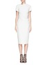 Main View - Click To Enlarge - VICTORIA BECKHAM - Abstract graphic double crepe sheath dress