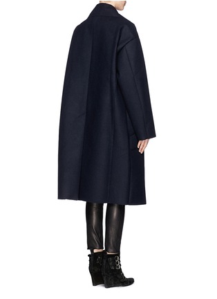 Back View - Click To Enlarge - TOGA ARCHIVES - Oversized felt and faux leather bonded coat