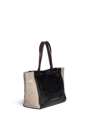 Front View - Click To Enlarge - MARC BY MARC JACOBS - 'What's the T' colourblock leather tote