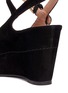 Detail View - Click To Enlarge - STUART WEITZMAN - 'Turner' suede sling-back wedge sandals