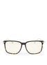 Main View - Click To Enlarge - LINDA FARROW - Tortoiseshell rectangular frame glasses