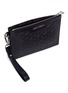 Detail View - Click To Enlarge - JIMMY CHOO - 'Derek' embossed star leather mini zip pouch