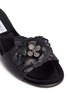 Detail View - Click To Enlarge - JIMMY CHOO - 'Neave' strass floral appliqué leather slide sandals