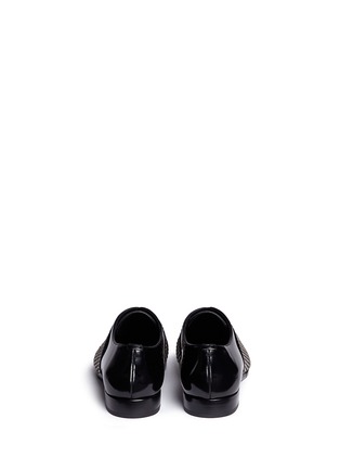 Back View - Click To Enlarge - JIMMY CHOO - 'Peter' stud embellished leather slip-ons
