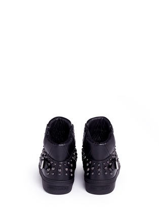 Back View - Click To Enlarge - JIMMY CHOO - 'Ruben' stud leather high top sneakers