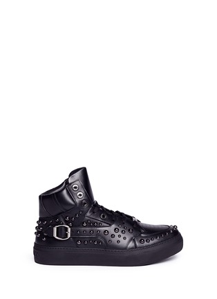 Main View - Click To Enlarge - JIMMY CHOO - 'Ruben' stud leather high top sneakers