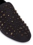 Detail View - Click To Enlarge - JIMMY CHOO - 'Sloane' star stud nubuck leather slip-ons