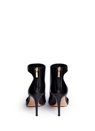 Back View - Click To Enlarge - JIMMY CHOO - 'Taris 85' cutout nappa leather ankle boots