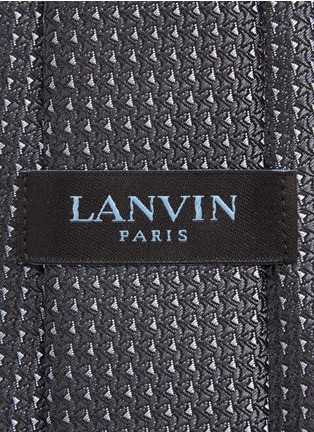 Detail View - Click To Enlarge - LANVIN - Geometric silk jacquard tie