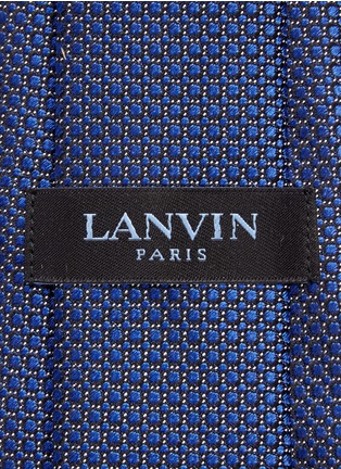 Detail View - Click To Enlarge - LANVIN - Polka dot embroidered silk tie