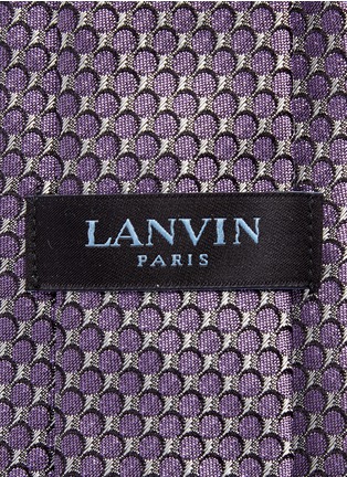 Detail View - Click To Enlarge - LANVIN - Polka dot silk jacquard tie