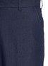 Detail View - Click To Enlarge - DRIES VAN NOTEN - Cropped wide leg cotton-linen pants