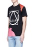 Front View - Click To Enlarge - MC Q - Abstract glyph logo print T-shirt
