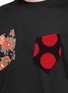 Detail View - Click To Enlarge - MC Q - Polka dot appliqué floral print T-shirt