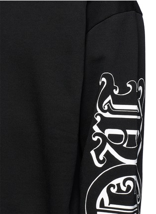 Detail View - Click To Enlarge - MC Q - Gothic tattoo logo print sweatshirt