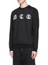 Front View - Click To Enlarge - MC Q - Gothic logo embroidered sweatshirt