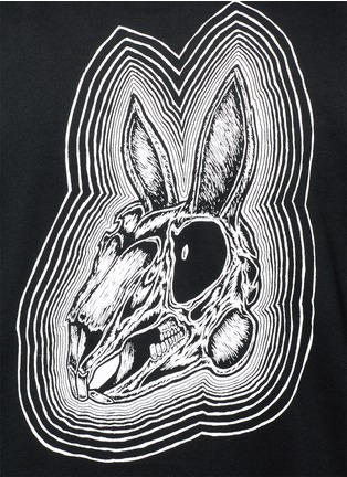 Detail View - Click To Enlarge - MC Q - 'Bunny Be Here Now' print sweatshirt
