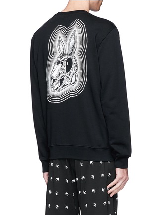 Back View - Click To Enlarge - MC Q - 'Bunny Be Here Now' print sweatshirt