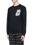 Front View - Click To Enlarge - MC Q - 'Bunny Be Here Now' print sweatshirt