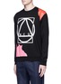 Front View - Click To Enlarge - MC Q - Abstract glyph logo print sweatshirt