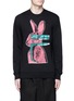 Main View - Click To Enlarge - MC Q - 'Glitch Bunny' print sweatshirt