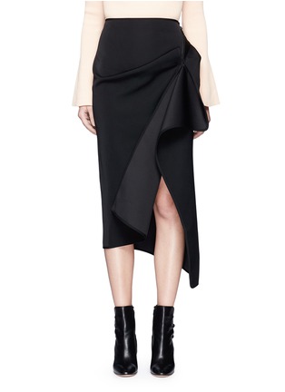 Main View - Click To Enlarge - C/MEO COLLECTIVE - 'On the Run' ruffled asymmetric skirt