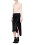 Figure View - Click To Enlarge - C/MEO COLLECTIVE - 'On the Run' ruffled asymmetric skirt