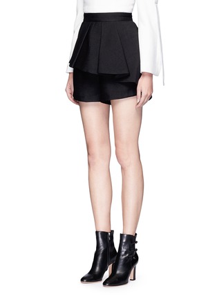 Front View - Click To Enlarge - C/MEO COLLECTIVE - 'Need Nobody' ruffle front shorts