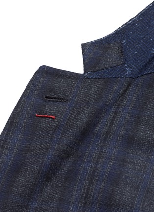 Detail View - Click To Enlarge - ISAIA - 'Cortina' check wool blazer